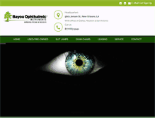 Tablet Screenshot of bayouophthalmic.com